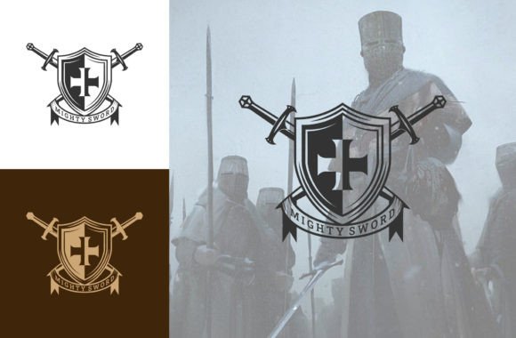 Download Historical Shield and Swords Logo, Might - Logo Collection