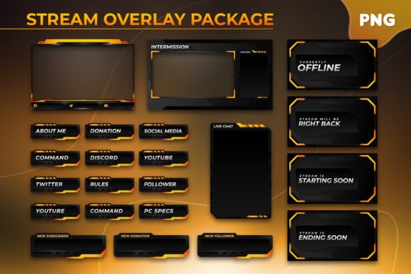 Download A Premium Twitch Stream Overlay Package - Twitch stream Collection