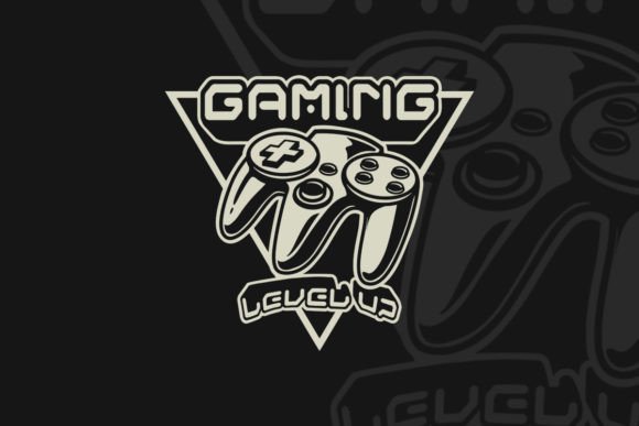 Download Gaming Level Up Vintage Logo - Logo Collection